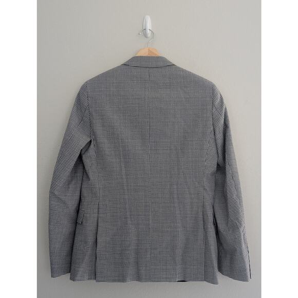 NWT Manuel Ritz Men's Italian Designer Wool Navy White Checked Suit IT 48 US 38 - Picture 3 of 12